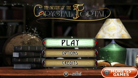 Myst title screen for PSP